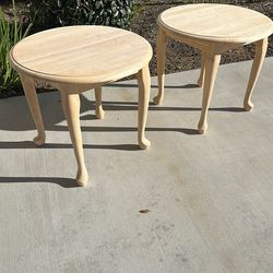 Round  end tables new out of box