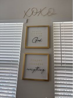 Christian Gold Wall Decor Set – Prayer Room/Home Decor