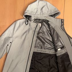 Calvin Klein Women’s Reflective Rain Jacket