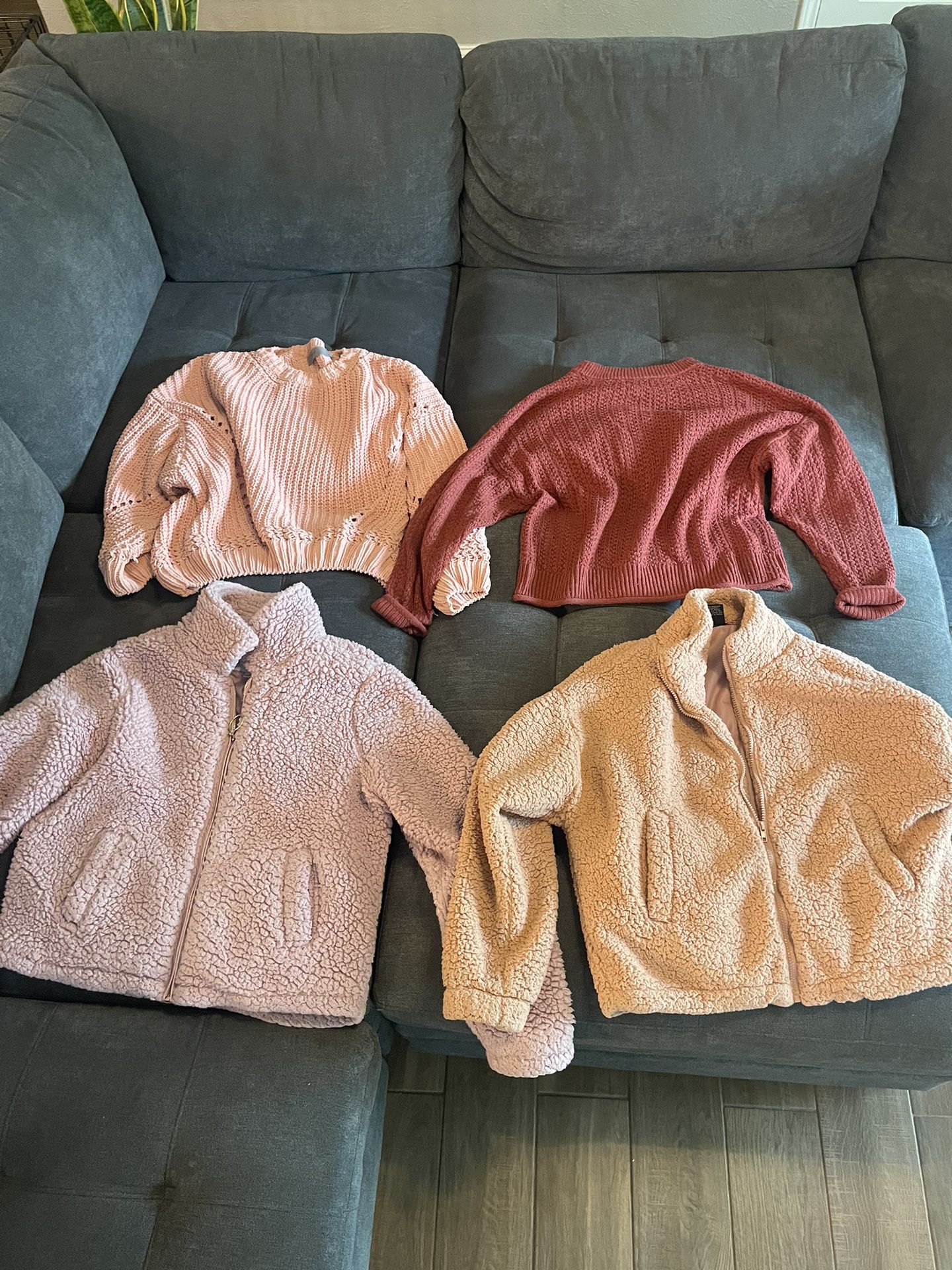 Women’s jackets and sweaters size medium (smoke free and animal free home) $45 for all/OBO