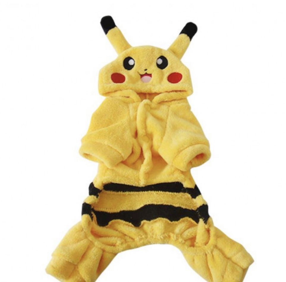 Cute Soft Dog Costume Picachu