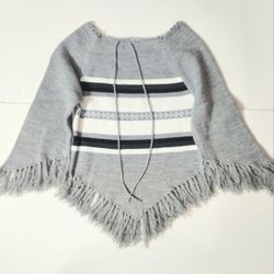 Girl's Poncho Like Sweater Size: 10/12