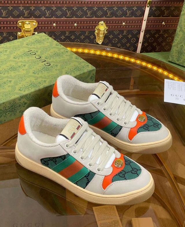 Gucci Men Shoes Hot Sale Summer Slippers Male Beach Casual Shoes Designer High Quality Luxury Caflskin Leather Men's Classic Sandals