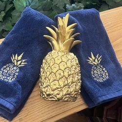 Hand Towels With Deco Pineapple 
