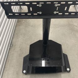 Rolling TV Stand 4FT Tall with Shelves 
