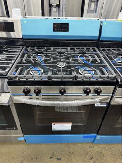 Brand new Frigidaire 30 in. 5 Burner Freestanding Gas Range in Stainless Steel with Quick Boil and Even Baking Technology