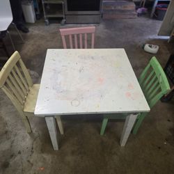Kids Table and 4 Chairs Set