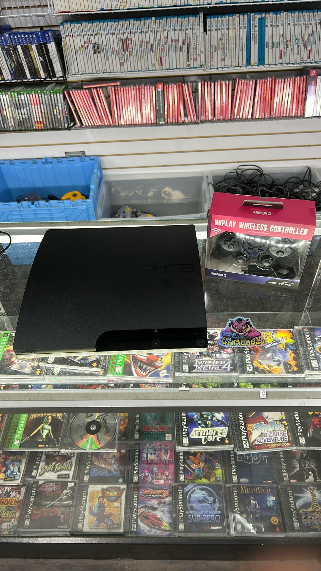 PS3 Slim With New Aftermarket Controller $125