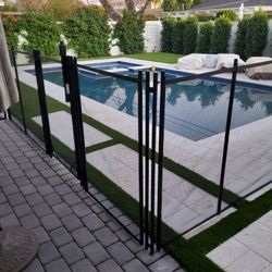 Pool Fence, Mesh And Iron