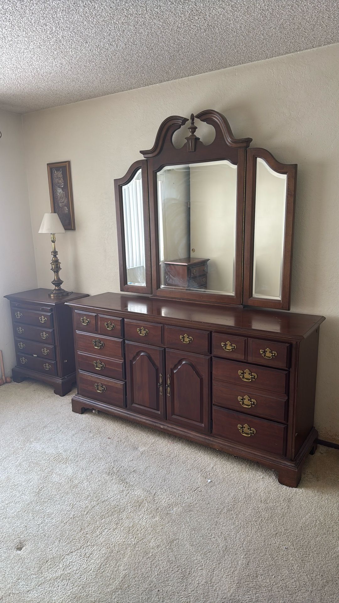 Bedroom Dresser Set Solid Wood.