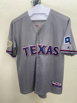 2011 Texas Rangers gray jersey Majestic Authentic Collection #17 Cruz Size M