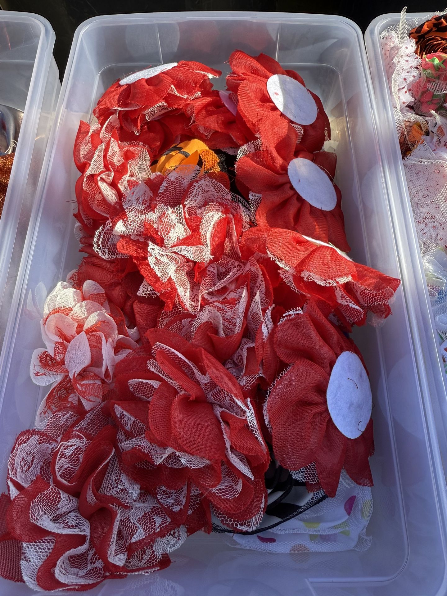 Assorted Lace & Chiffon Flowers