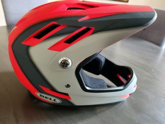 Bell Sanction Full Face Helmet Matte Crimson/Slate/Gray