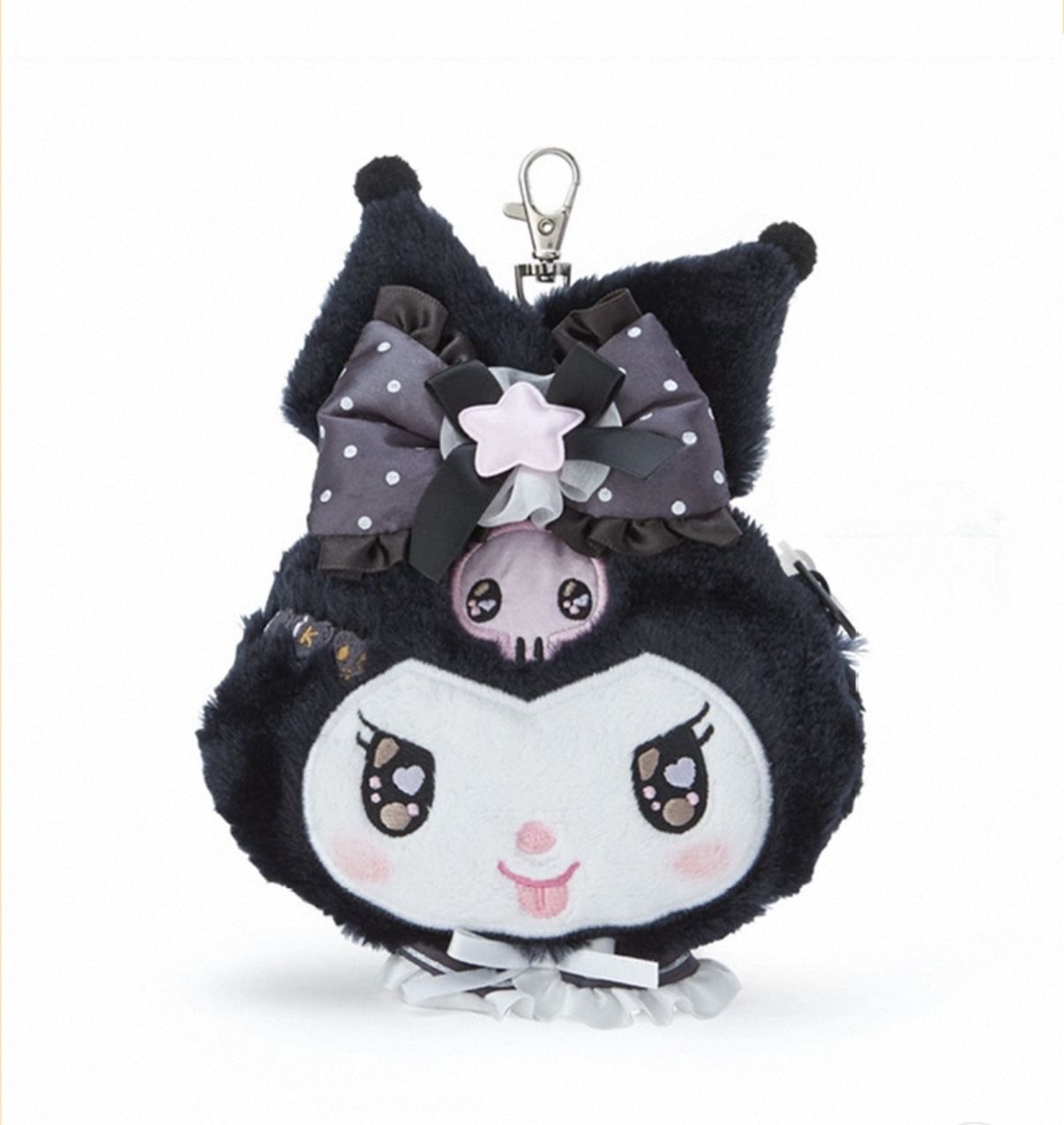 Sanrio Kuromi : Romiare Pass Case Card Holder Plush Wallet