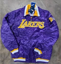 Men's Starter Los Angeles Lakers Satin Jacket Captain Purple ✅️ Size L / Large 💯% Authentic 🔥🔥
