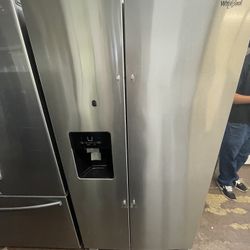 Whirlpool Side By Side Stainless Steel Refrigerator 
