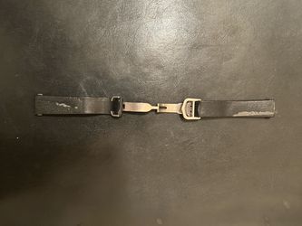 Cartier Black Leather Watch Strap Steel Deployant Clasp Swiss Made