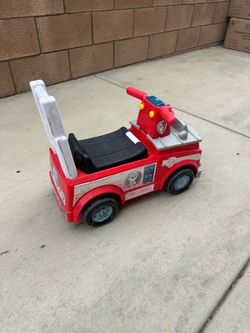 Paw patrol push ride on car toy