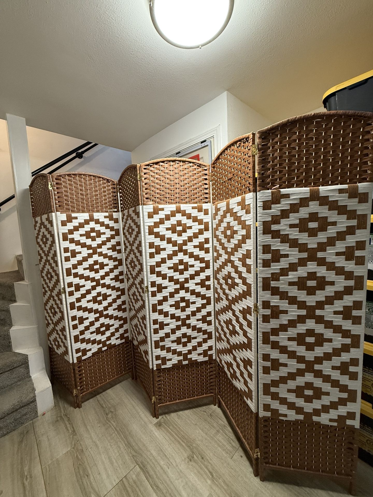 Room Divider (6-panel) — Geometric / Diamond Design