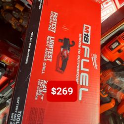 Milwaukee M18 FUEL 18V Lithium-Ion Brushless Cordless Hole Hawg 7/16 in. Right Angle Drill W/ Quick-Lok (Tool-Only)