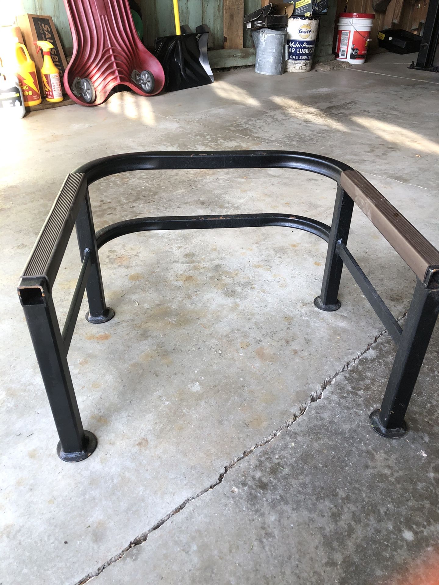 Motorcycle storage and work stand