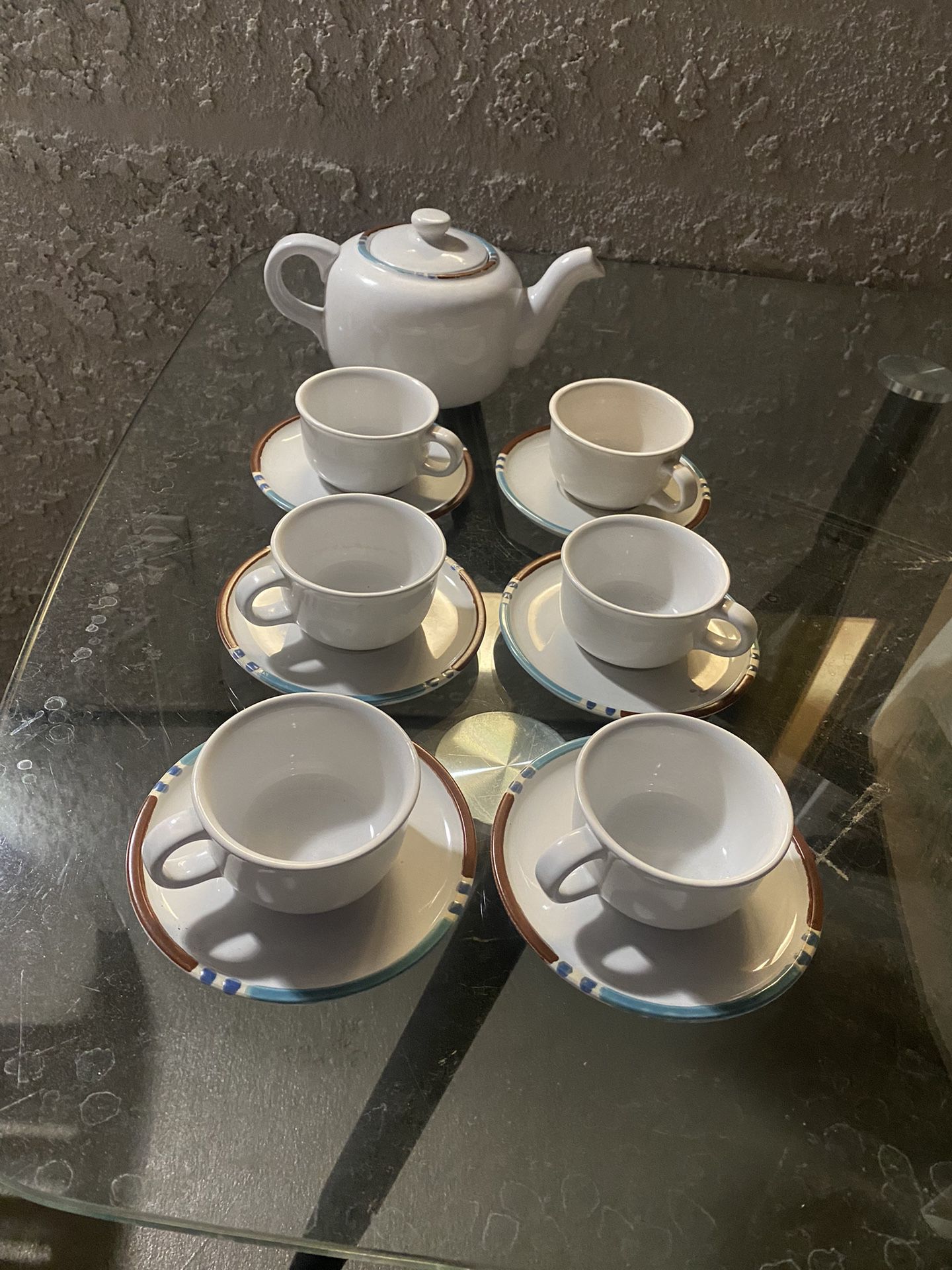 Porcelain Teapot And 60 Cup