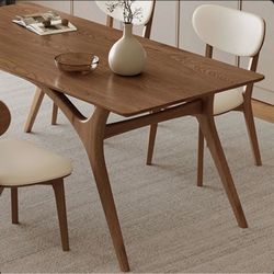 Muaad Ash Solid Wood Dining Table