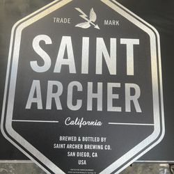 Saint Archer Beer Metal Sign 