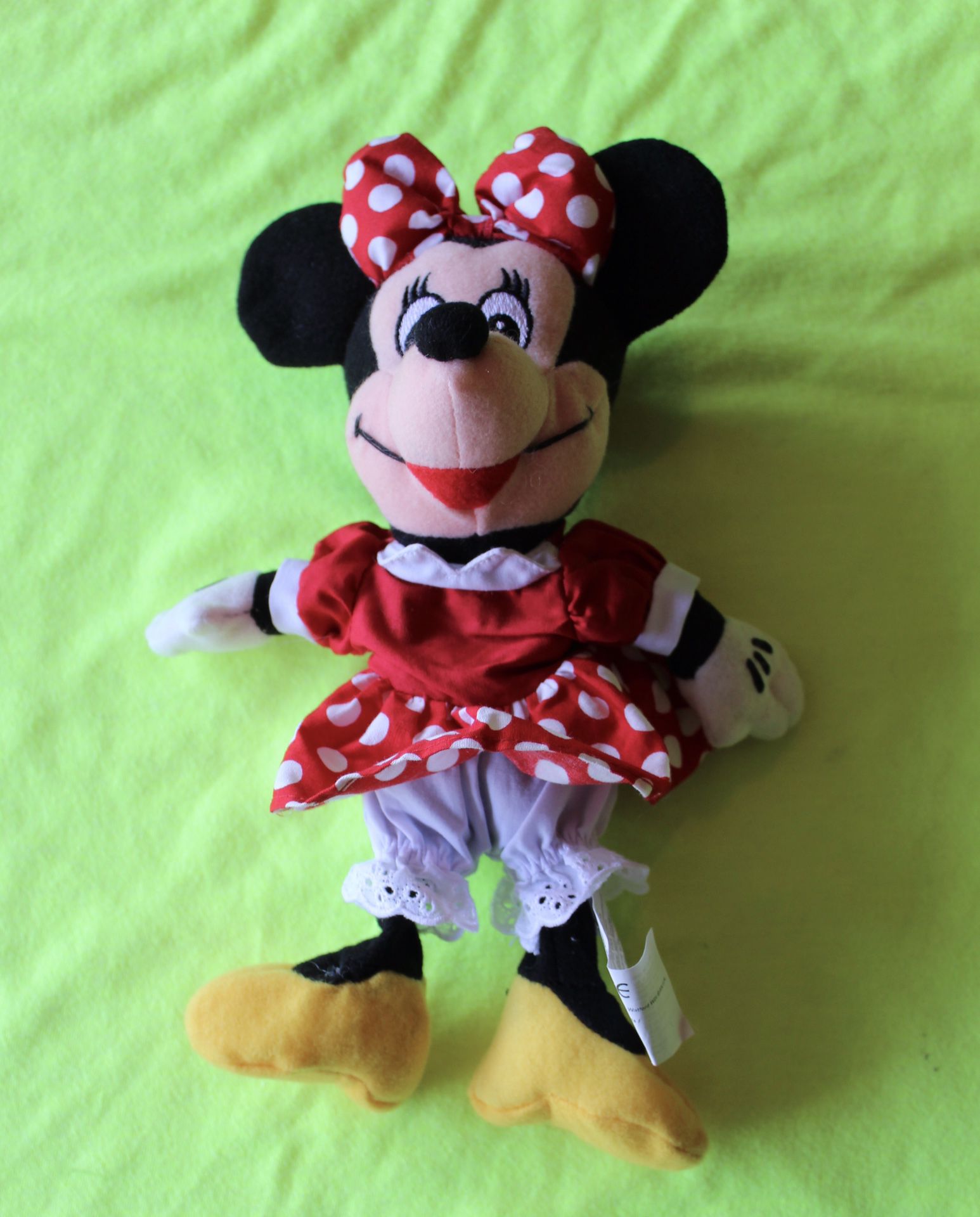 Minnie Mouse Plush Doll Vintage Disneyland Walt Disney World Parks Tags Mickey