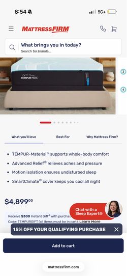 Tempur matters with base, using remote you could select upper or lower body higher