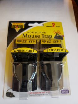 New No Escape Mouse Traps Ez Set