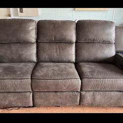 Brown Reclining Couch