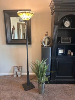 Tiffany-Style Mission Floor Lamp