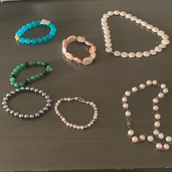 Pearl Necklaces And Bracelets!
