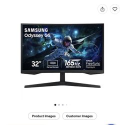 SAMSUNG 32" Odyssey G55C Series QHD 1000R Curved Gaming Monitor, 1ms(MPRT)