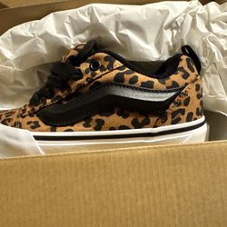 Knu Skool Vans 2y Leopard Print Brand New
