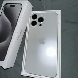 Apple iPhone 15 Pro Max White 256gb Unlocked I Can Meet Brand New Works Any Carrier Bonus New Case & Screen Protector 