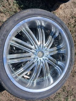 Big car wheel.