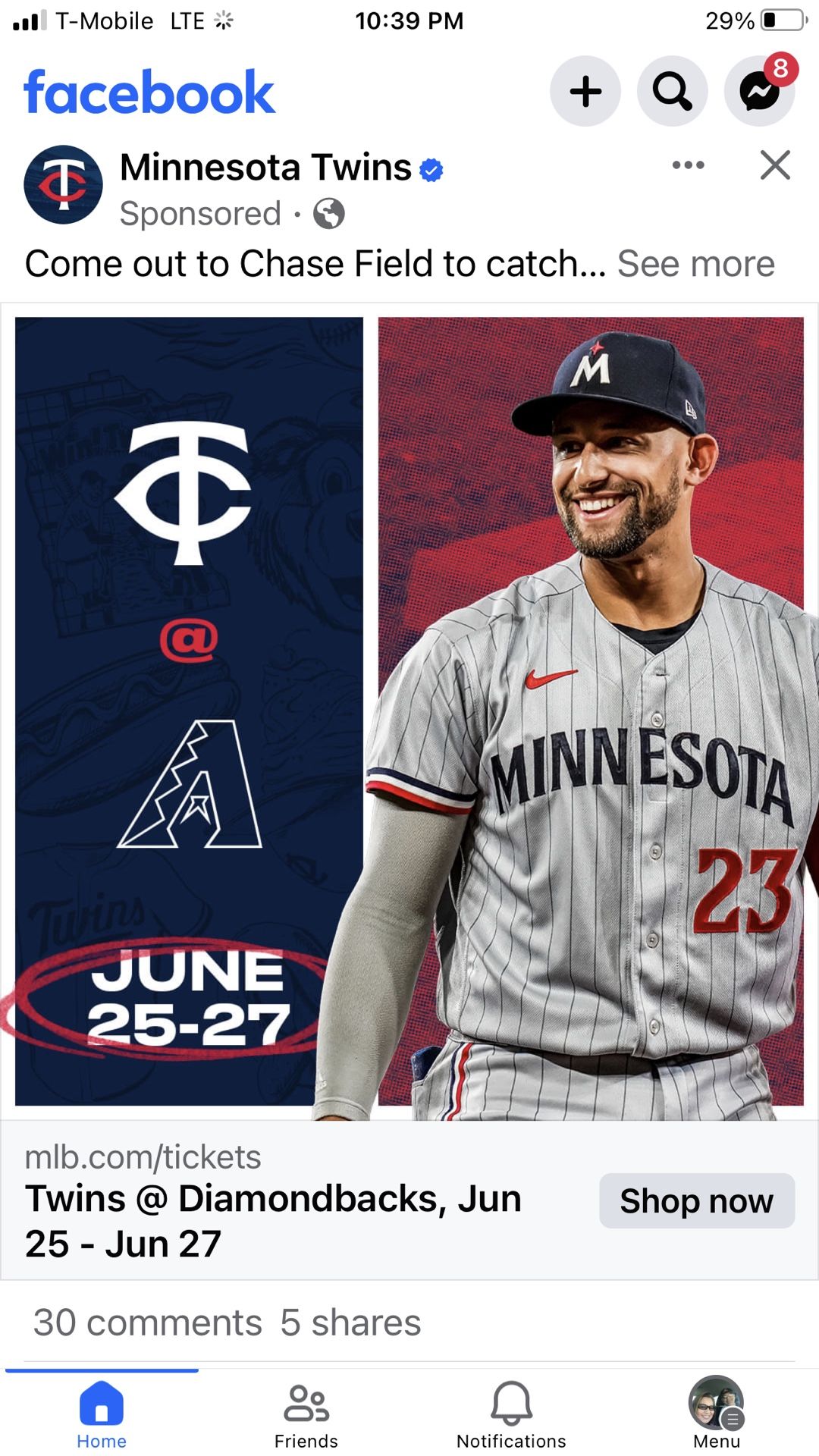 Arizona Diamondbacks Minnesota Twins