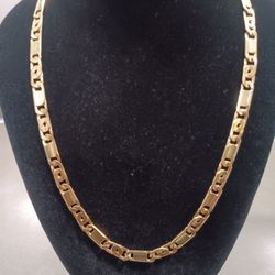 Chain  Tyger Eye  Style 14k Beautiful Chain Very Hard To Find  That Style.  24' Each  78.8 grams 