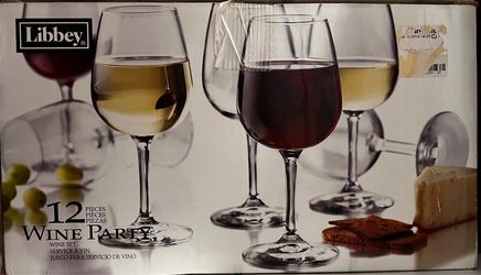 Libbey 12 Wine Party Glasses 12.5 oz