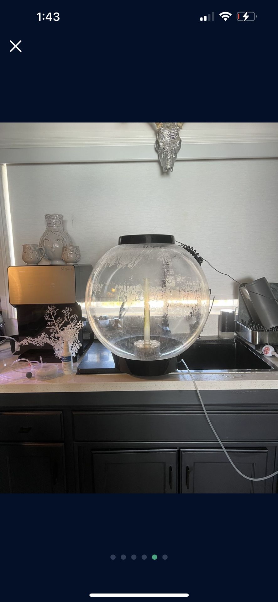 Biorb 18 Gallon Fish Tank W/ Heater, Airstone, Filter