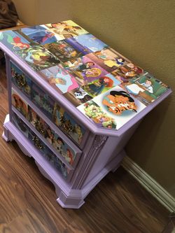 Disney Princess end table/night stand/small dresser