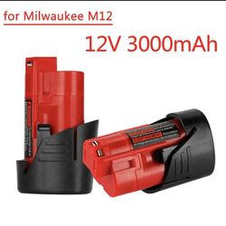 Milwaukee M12 Bateria para Milwaukee 2x$22