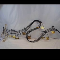 Vintage Curtis Jere LARGE Flowing Musical Notes Wall Sculpture