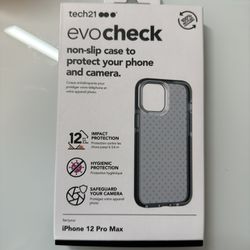 Tech21 Evo Check Case (Smokey Black) For iPhone 12 Pro Max