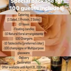 Catering, Flowers, Decoration 