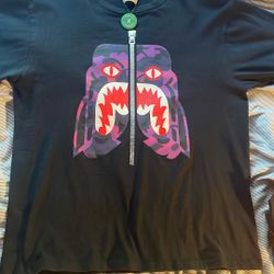Bape Black/Purple Camo Tiger Tee Shirt