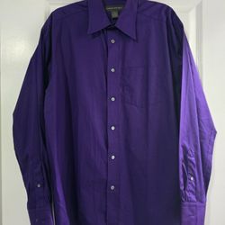 Banana Republic Men's Large Purple Button Down Casual Shirt