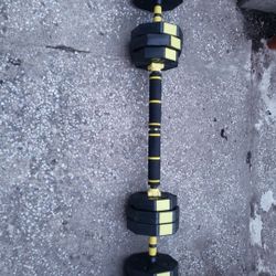 Brand New Dumbbell and Barbell Set 66 LBs